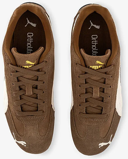 Mens Haute Coffee Speedcat Og Logo-Print Suede Low-Top Trainers 10.5 - Image 2