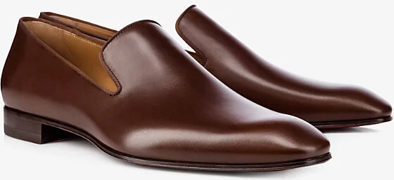 Mens Havane Dandelion Leather Loafers Eur 43.5 / 9.5 Uk Men - Image 2