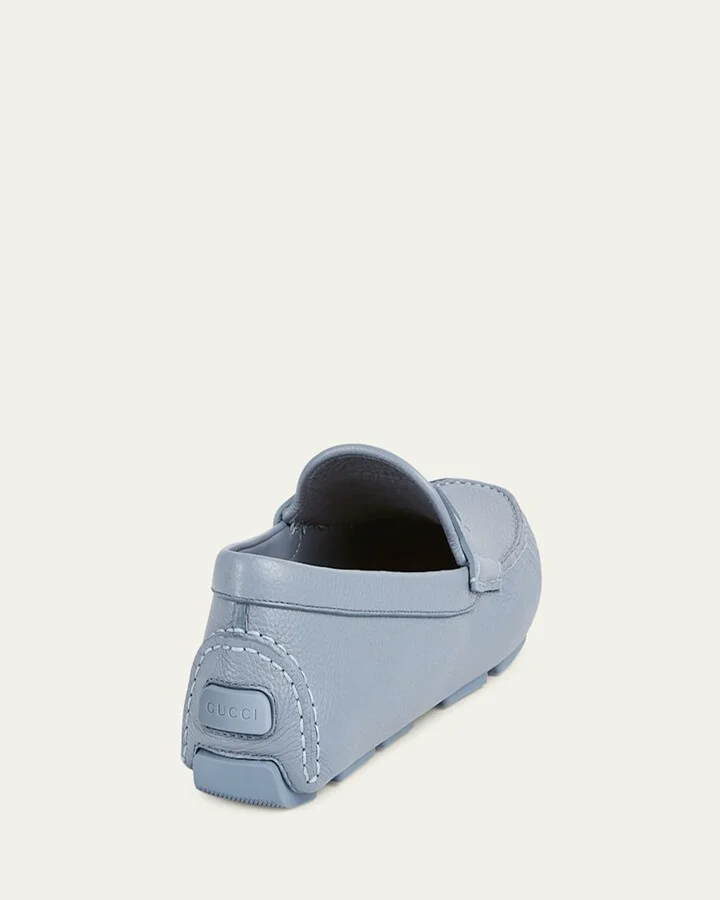 Men's Havel Interlocking G Leather Drivers - Image 3