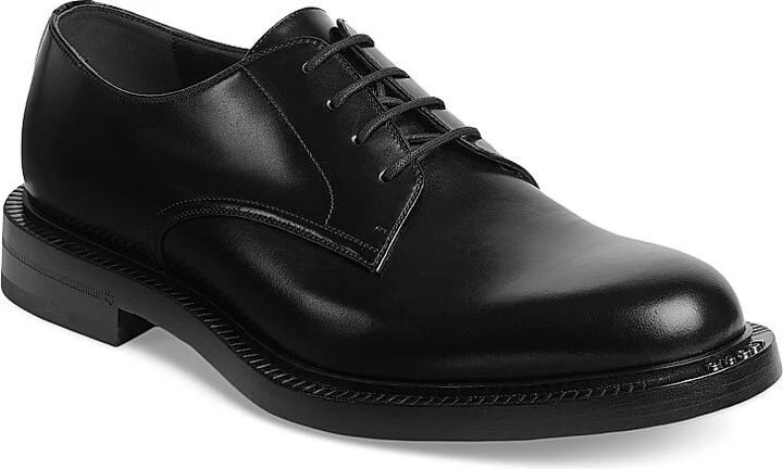 Men's Henry Leather Lace-Up Shoes - Black - Size 7 - Image 2