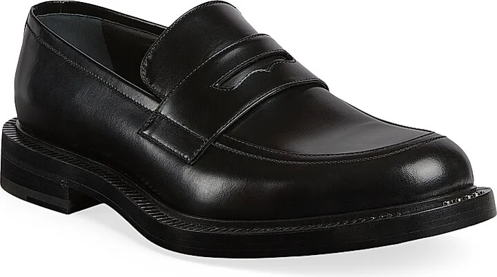 Men's Henry Leather Loafers - Black - Size 9 - Image 2