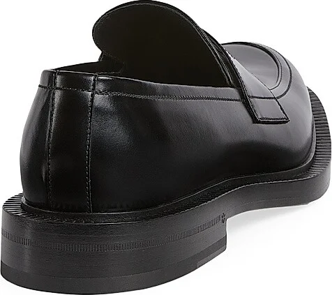 Men's Henry Leather Loafers - Black - Size 9 - Image 3