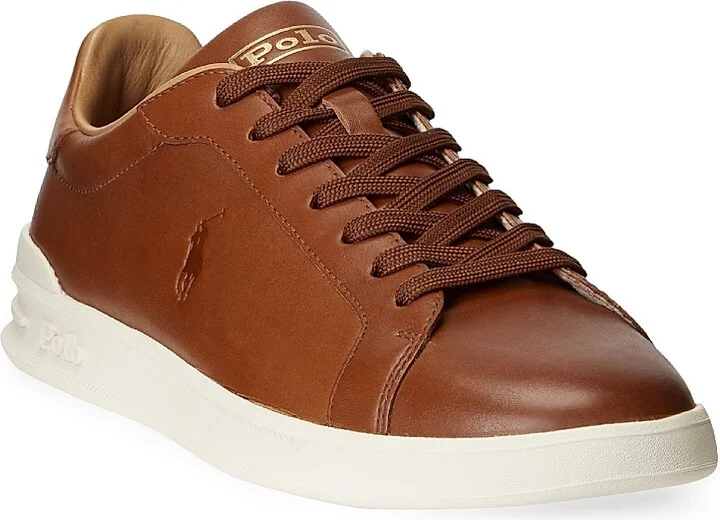 Men's Heritage Court II Leather Sneakers - Polo Pale Russet - Size 11 - Image 2