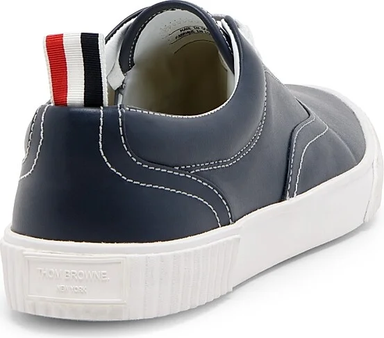 Men's Heritage Leather Sneakers - Navy - Size 12 - Image 3
