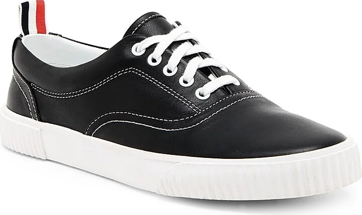 Men's Heritage Leather Sneakers - Navy - Size 12 - Image 11