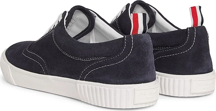 Men's Heritage Suede Low-Top Sneakers - Navy - Size 11 - Image 3