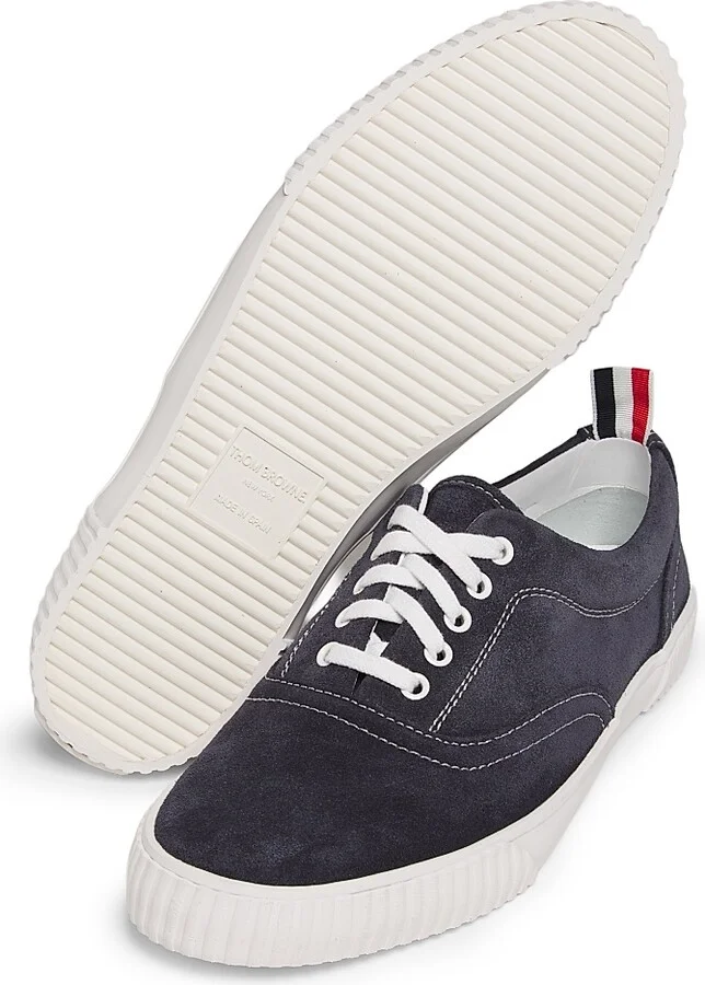 Men's Heritage Suede Low-Top Sneakers - Navy - Size 11 - Image 6