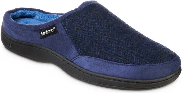 Men's Herringbone Logan Clog In Navy Blue
