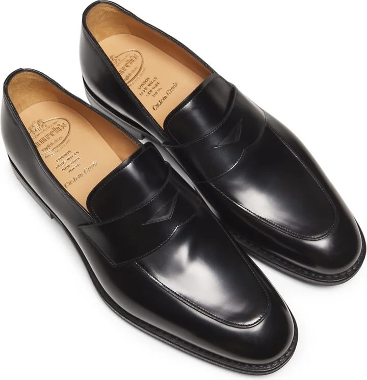 Men's Hertford Leather Loafers - Black - Size 9 - Image 4