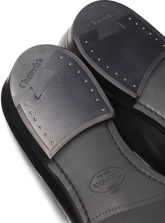 Men's Hertford Leather Loafers - Black - Size 9 - Image 5