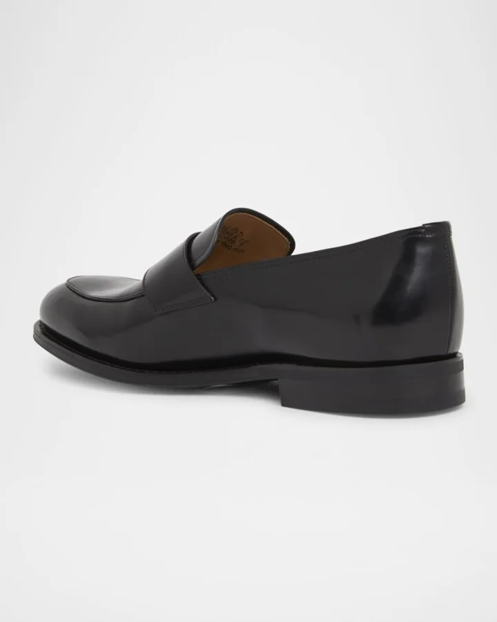 Men's Hertford Leather Rubber-Sole Penny Loafers - Image 3