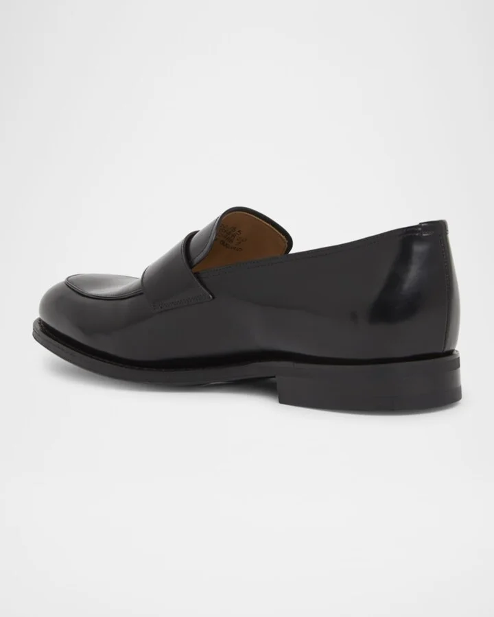 Men's Hertford Rubber-Sole Leather Penny Loafers - Image 4