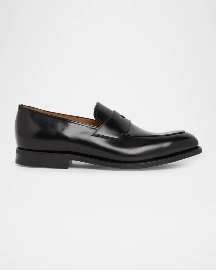 Men's Hertford Rubber-Sole Leather Penny Loafers