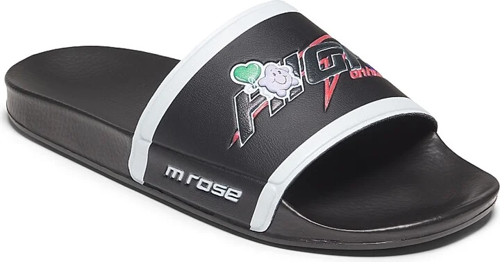 Men's High on Hope Rubber Slide Sandals - Black - Size 7 - Image 2