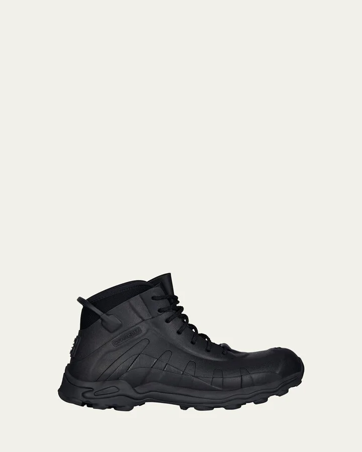 Men's High Rubber Lace-Up Boots