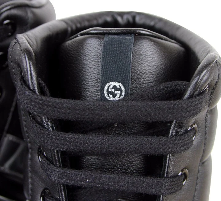 Men's High top Contrast Padded Leather Sneaker - Image 7