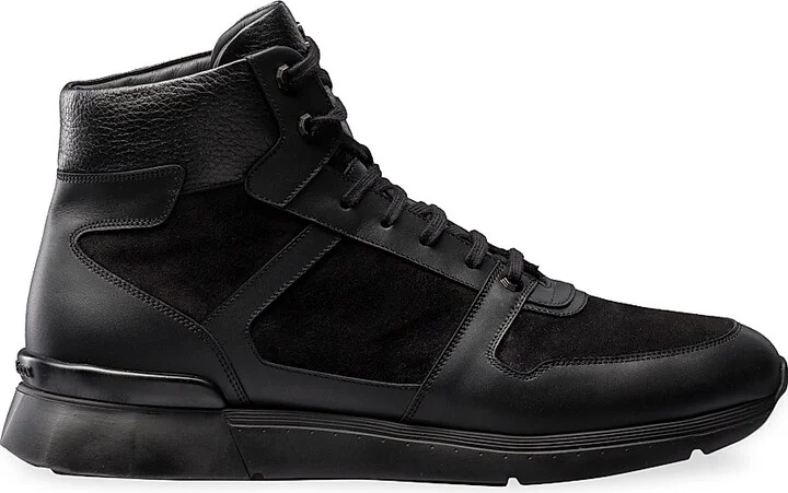 Men's HIGH-TOP SNEAKERS - Black - Size 7