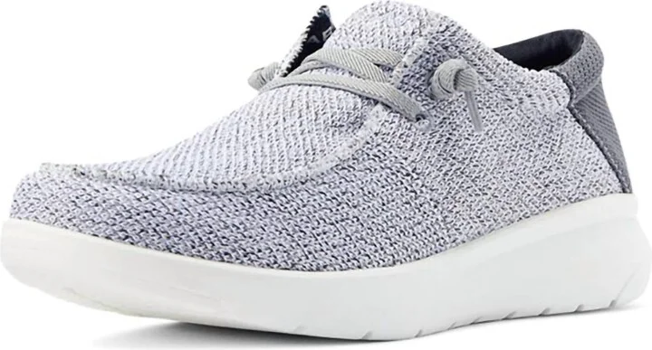Men's Hilo 2.0 Stretch Distressed Casual Shoe In White/grey