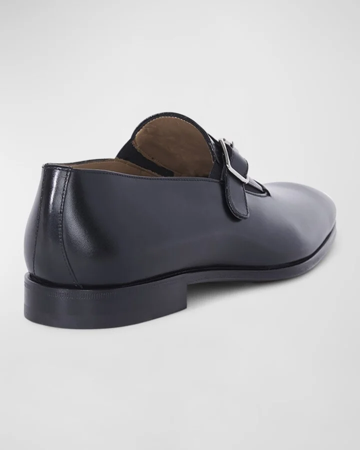 Men's Horace Leather Single-Monk Strap Loafers - Image 5