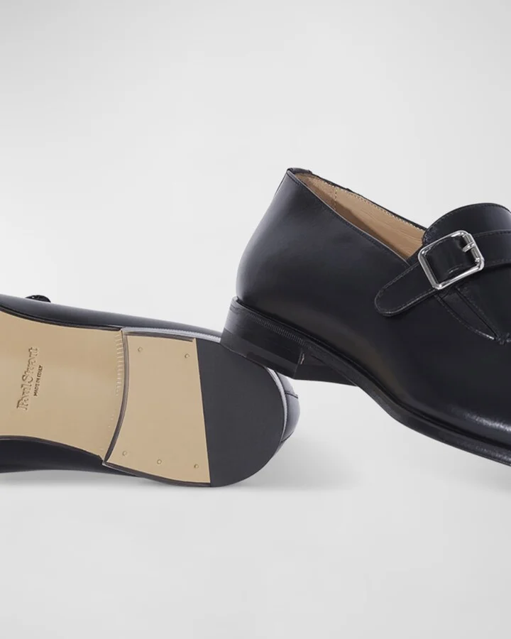Men's Horace Leather Single-Monk Strap Loafers - Image 6
