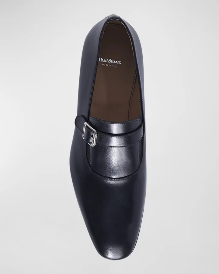 Men's Horace Leather Single-Monk Strap Loafers - Image 7