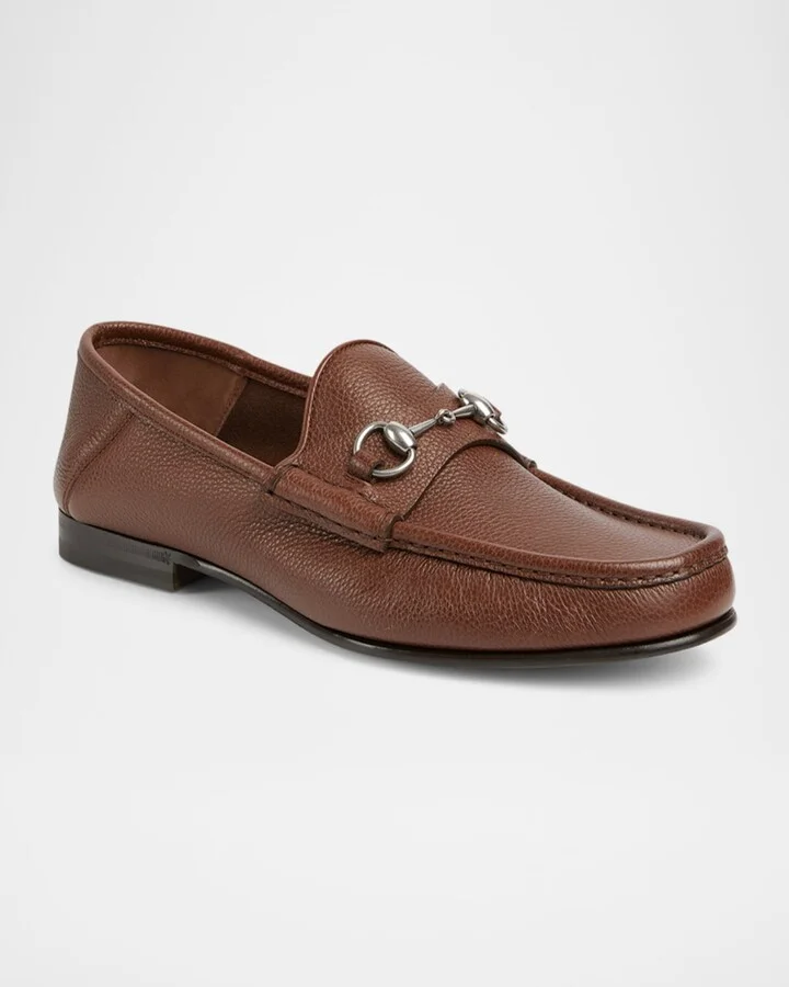 Men's Horsebit 1953 Grained Leather Bit Loafers - Image 2