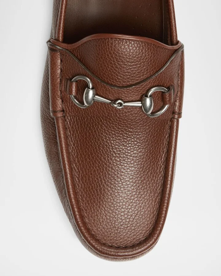 Men's Horsebit 1953 Grained Leather Bit Loafers - Image 3