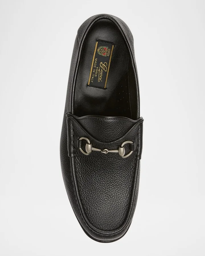 Men's Horsebit 1953 Grained Leather Bit Loafers - Image 9