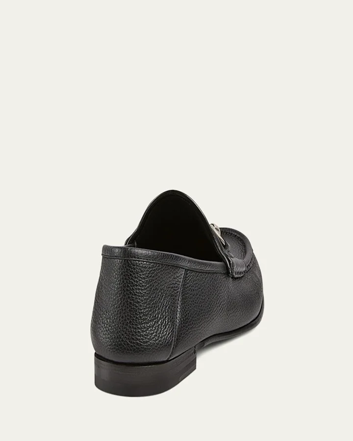 Men's Horsebit 1953 Grained Leather Bit Loafers - Image 5