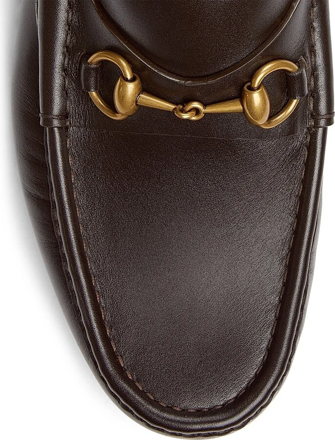 Men's Horsebit 1953 Leather Loafers - Dark Brown - Size 8 - Image 5