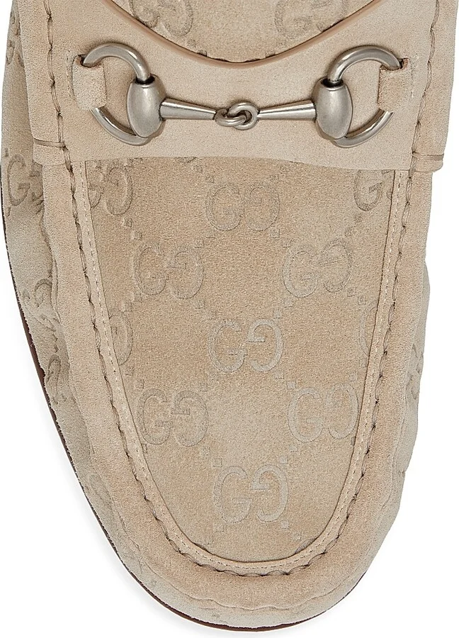 Men's Horsebit 1953 Suede Loafers - Sand - Size 11 - Image 5