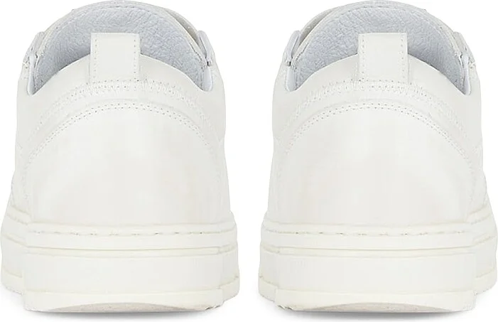 Men's HTN Low-Top Distressed Leather Sneakers - Vintage White - Size 7 - Image 3