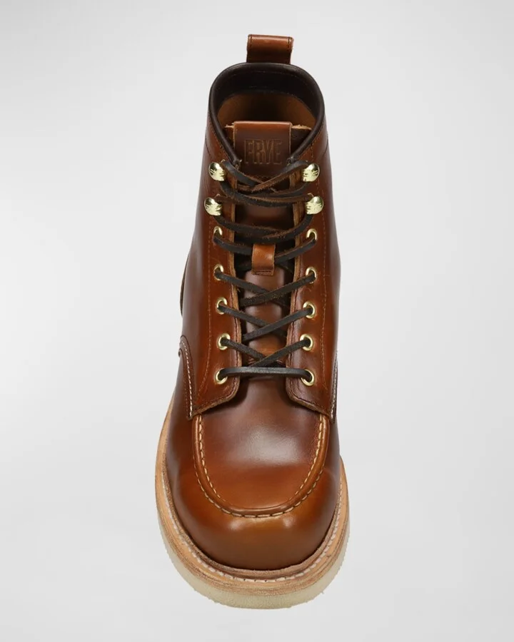 Men's Hudson Leather Lace-Up Work Boots - Image 3