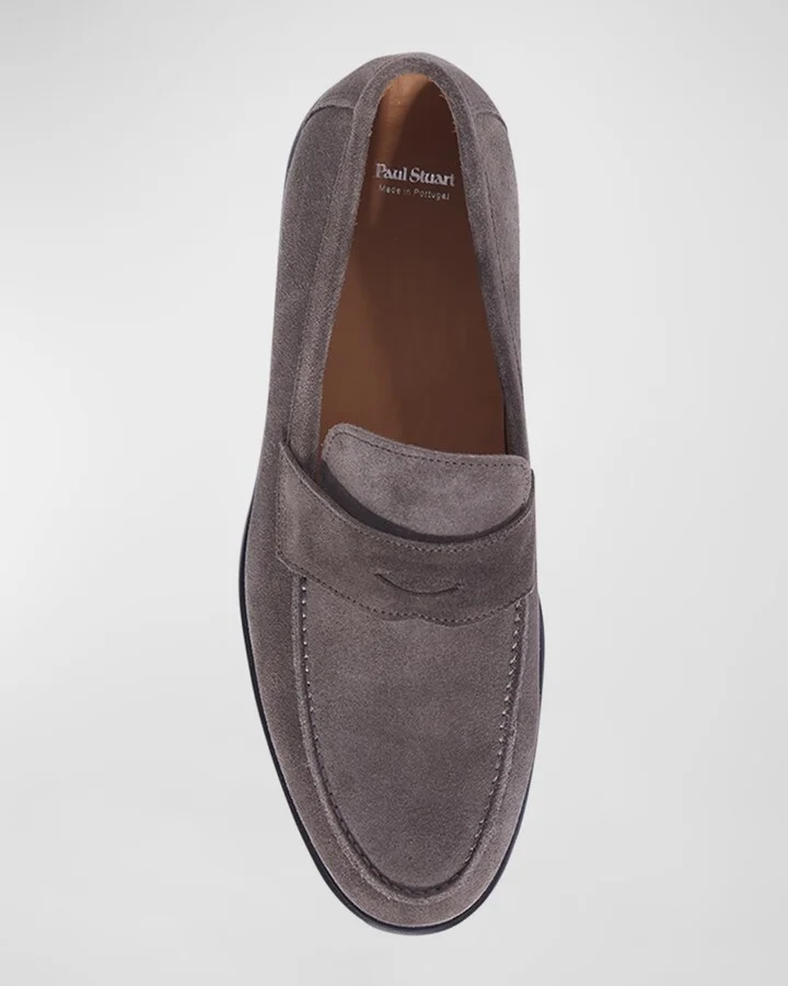 Men's Hugo Suede Penny Loafers - Image 2