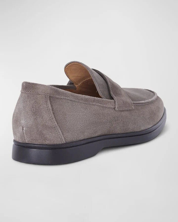 Men's Hugo Suede Penny Loafers - Image 3