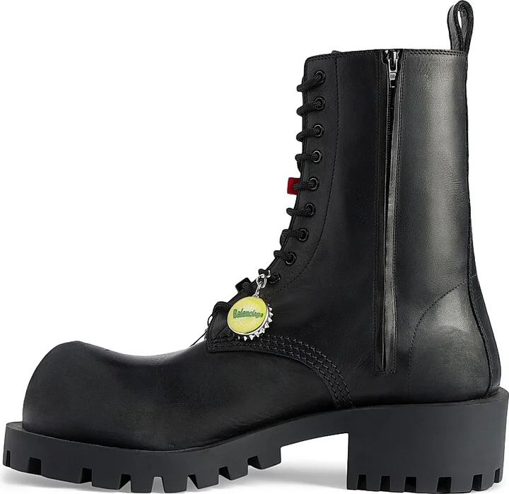 Men's Hummer Lace-Up Booties - Black - Size 8 - Image 3