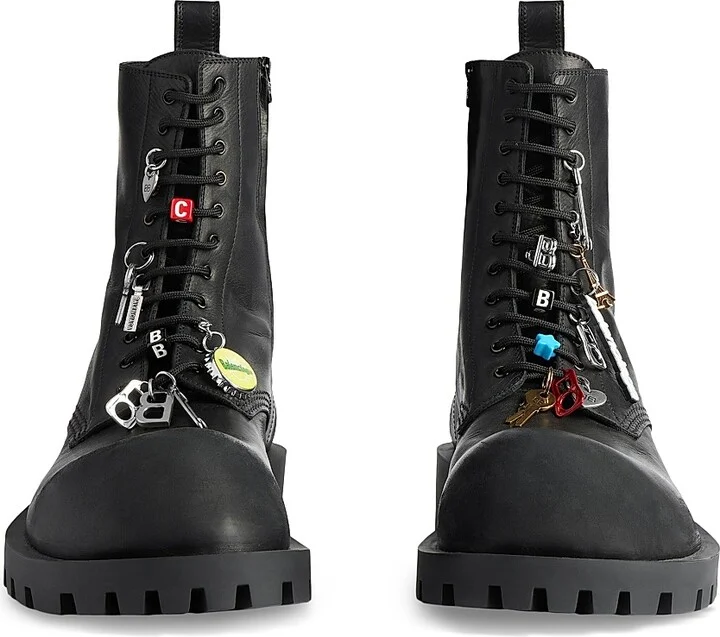 Men's Hummer Lace-Up Booties - Black - Size 8 - Image 4
