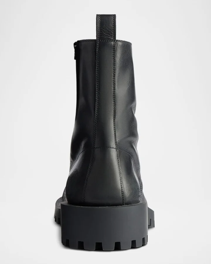 Men's Hummer Leather Lace-Up Booties with Charms - Image 7