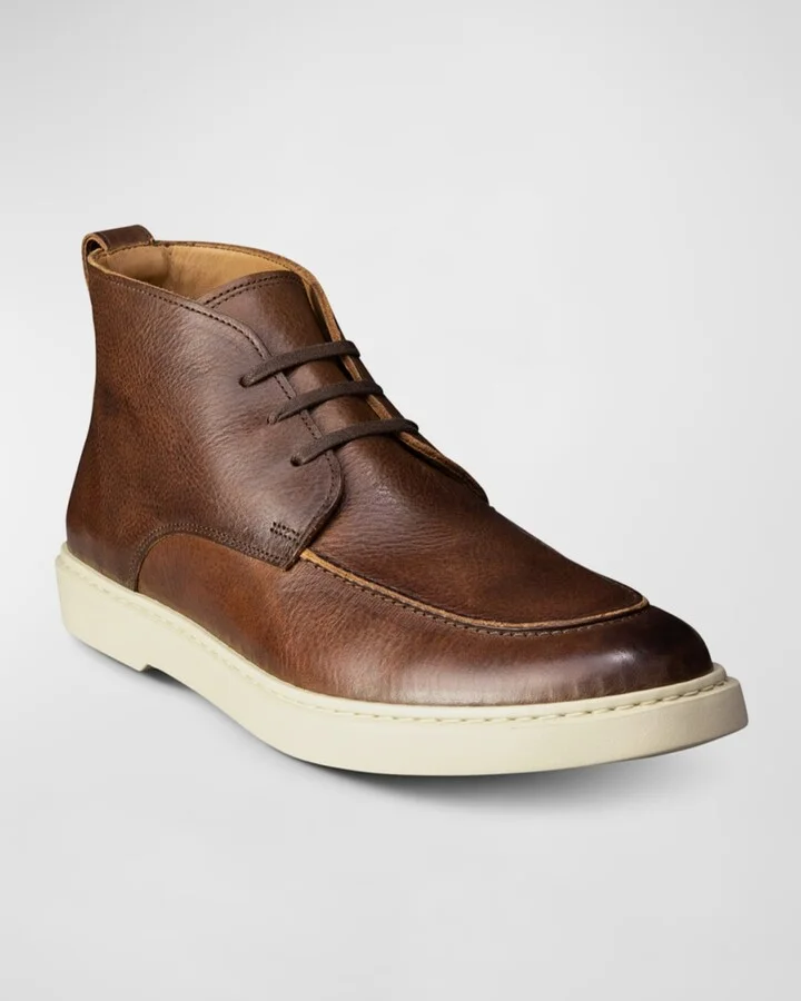 Men's Hunter Leather Chukka Sneakers - Image 3