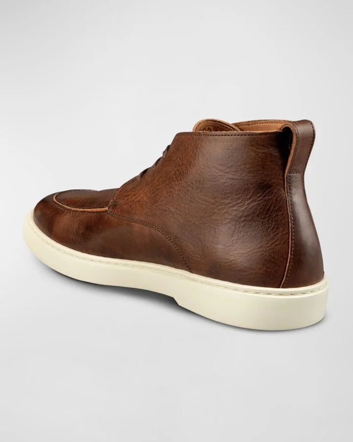 Men's Hunter Leather Chukka Sneakers - Image 4