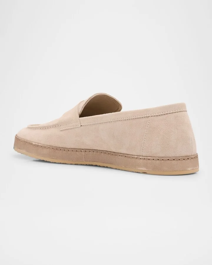 Men's Hybrid Suede Penny Loafers - Image 2