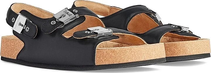 Men's I Scholl Flat Sandals - Black - Size 6 - Image 2