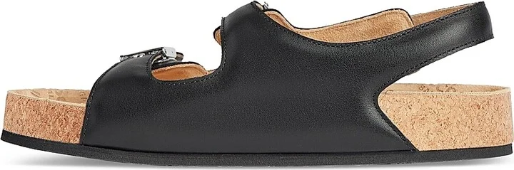 Men's I Scholl Flat Sandals - Black - Size 6 - Image 3