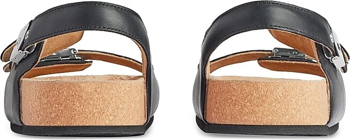 Men's I Scholl Flat Sandals - Black - Size 6 - Image 5