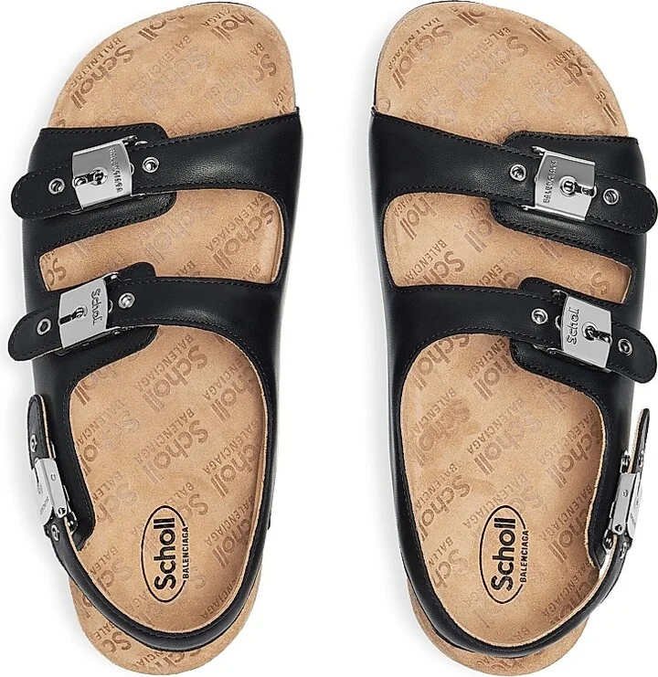 Men's I Scholl Flat Sandals - Black - Size 6 - Image 6