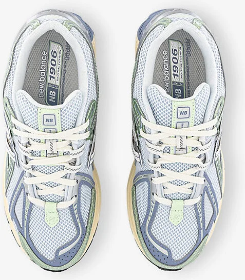 Mens Ice Blue Melon Water 1906 Woven Low-Top Trainers 8.5 - Image 2