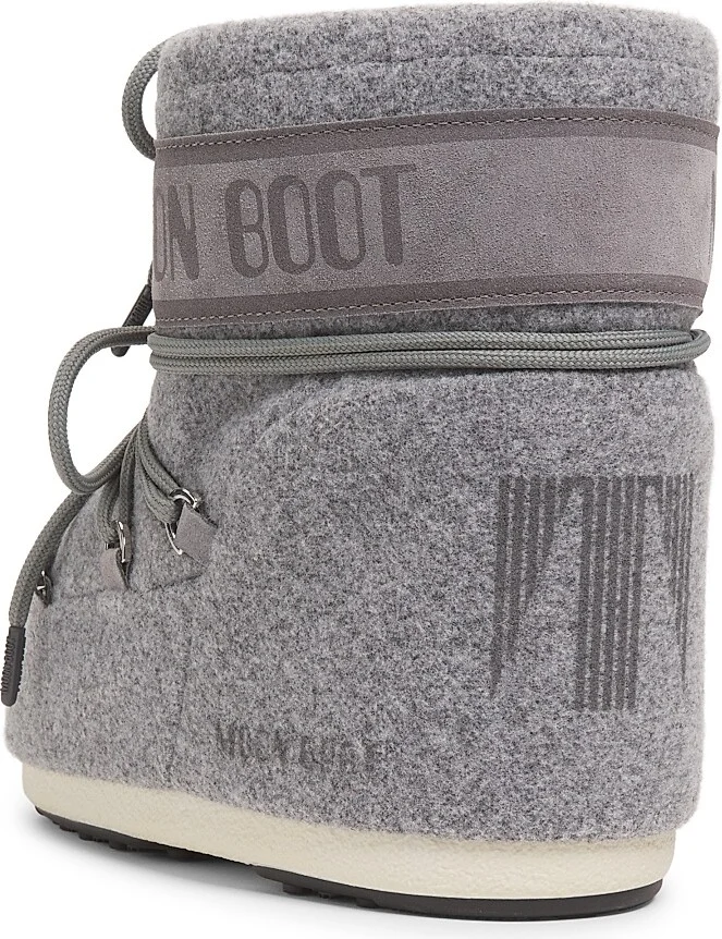 Men's Iconic Low Felt Boots - Grey - Size 2 - Image 3