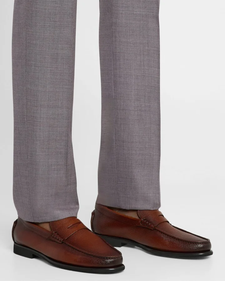 Men's Ikangia Leather Penny Loafers - Image 4