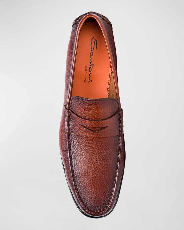 Men's Ikangia Leather Penny Loafers - Image 5