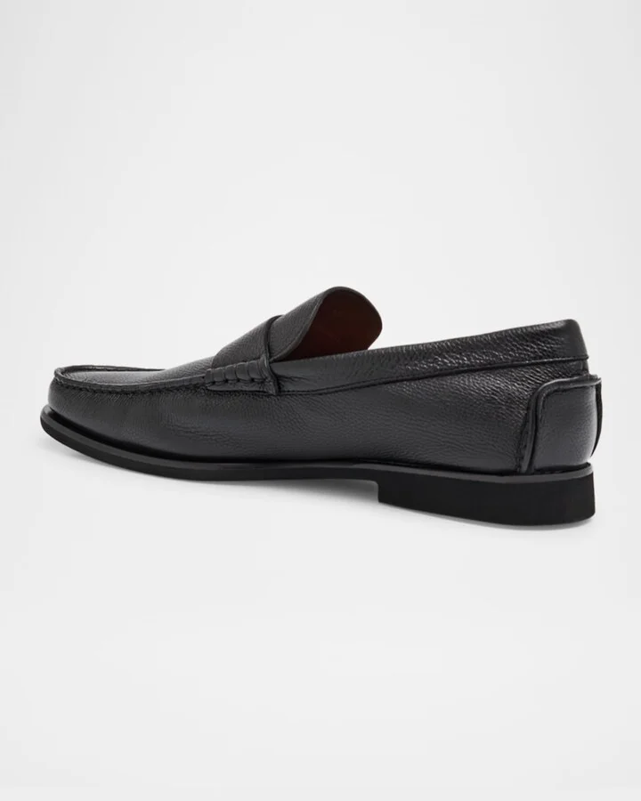 Men's Ikangia Leather Penny Loafers - Image 7
